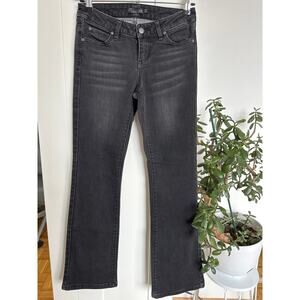PrAna Women's Black Geneva Mid-Rise Organic Cotton Bootcut Jean, Size 2, EUC